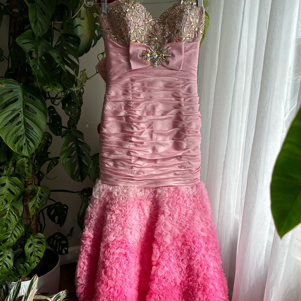 Pink Ombre Tony Bowls Dress